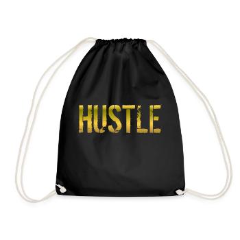 Hustle Geschenk - Turnbeutel - Schwarz - Vorne