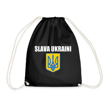 Ukraine - Drawstring Bag - black - Front