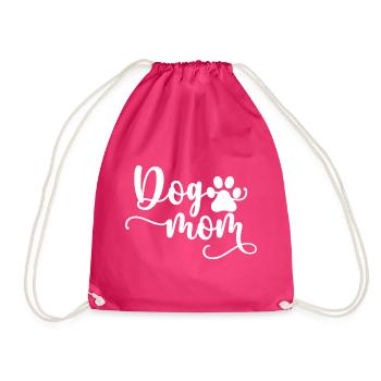 Maman chien - Sac de sport léger - fuchsia - Devant