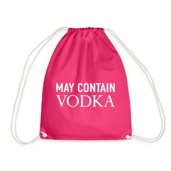 May Contain Vodka - Turnbeutel - Fuchsia - Vorne