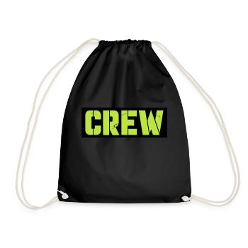 Crew Design - Drawstring Bag - black - Front