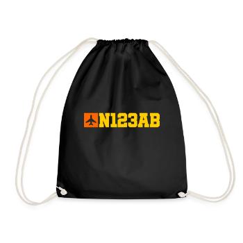 Aviation sur mesure - Avion - Vol - Pilote - Sac de sport léger - noir - Devant