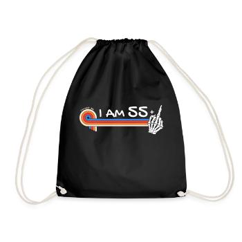 J’ai 55 ans et majeur - 56e anniversaire - Sac de sport léger - noir - Devant