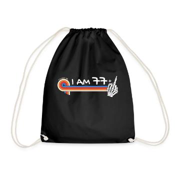 J’ai 77 ans Plus majeur - 78e anniversaire - Sac de sport léger - noir - Devant