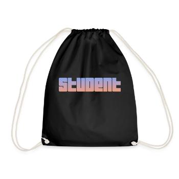 Stundent Summer Logo - Turnbeutel - Schwarz - Vorne