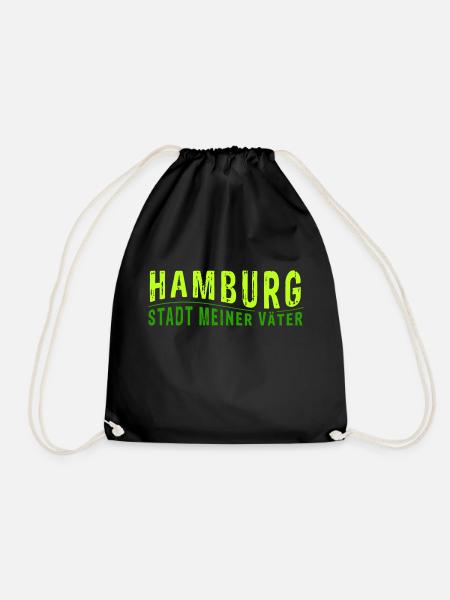 HAMBURG STADT MEINER VÄTER (Vectorgrafik) - Turnbeutel - Schwarz