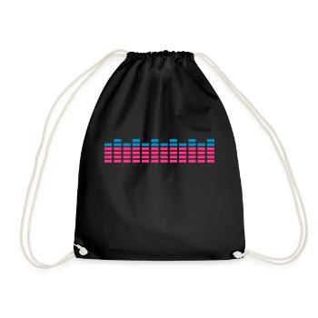 dj sound equalizer audio - Sac de sport léger - noir - Devant