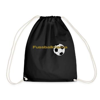 Fussballmama - Turnbeutel - Schwarz - Vorne