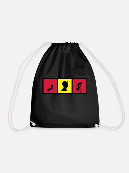 spéléologue / spéléologie / spéléo / alpiniste - Sac de sport léger - noir