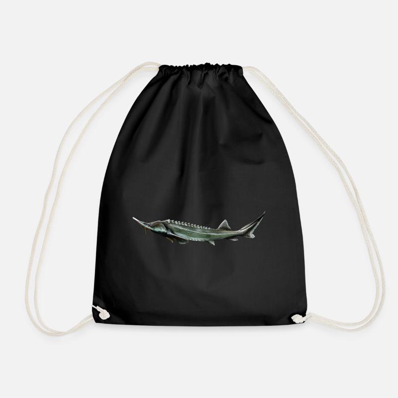 sturgeon - Drawstring Bag - black