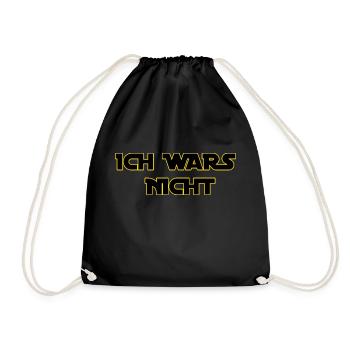 Ich Wars Nicht Geschenkidee - Turnbeutel - Schwarz - Vorne