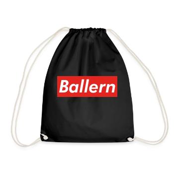 Ballern CR - Turnbeutel - Schwarz - Vorne
