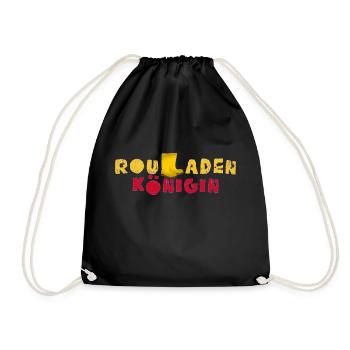 Rouladenkönigin - Turnbeutel - Schwarz - Vorne