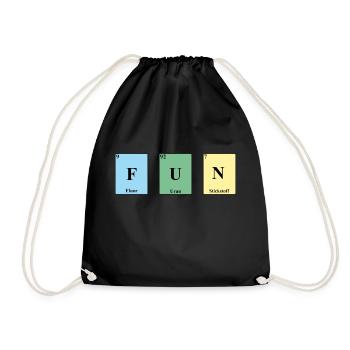 Fun Tableau périodique Elements PSE - Sac de sport léger - noir - Devant