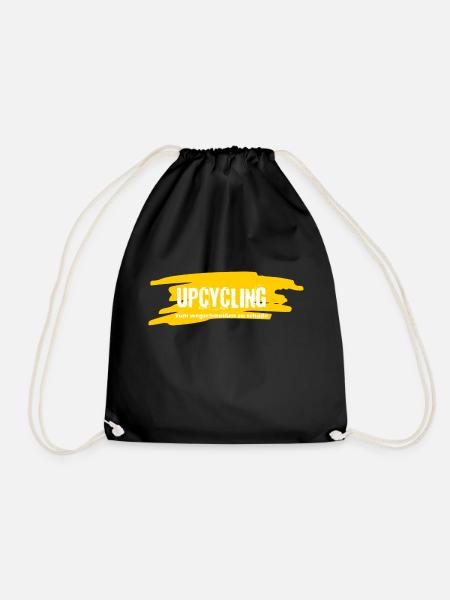 Upcycling - Turnbeutel - Schwarz