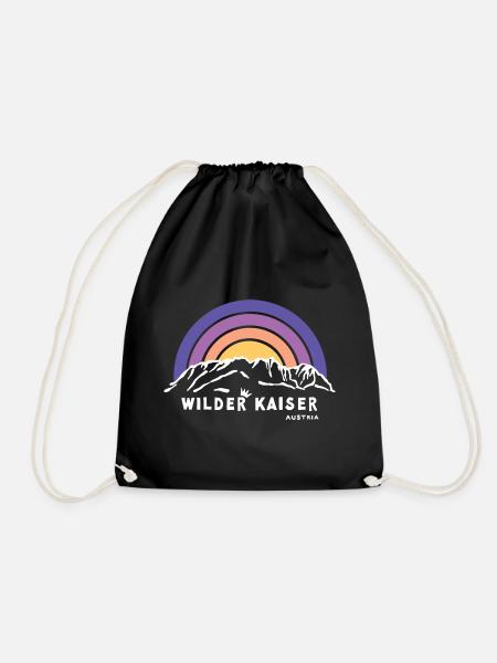 Wilder Kaiser Tirol Kitzbühel Österreich Wandern - Turnbeutel - Schwarz