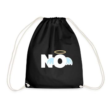 NO Innocent Fun Humor - Drawstring Bag - black - Front