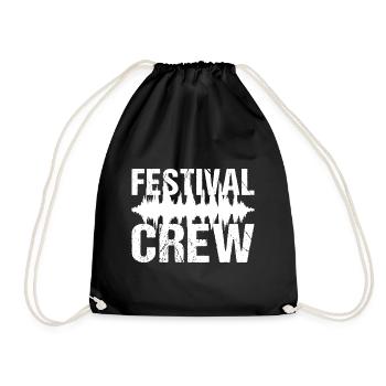 Festival Crew Music Festival Party - Drawstring Bag - black - Front