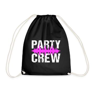 Party Crew Music Festival - Drawstring Bag - black - Front