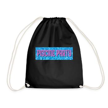 piscine party - Sac de sport léger - noir - Devant