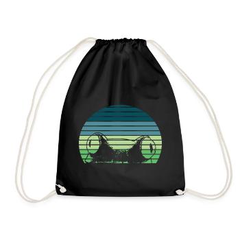 Yeux de grenouille Reptiles Amphibiens Grenouilles Crapauds - Sac de sport léger - noir - Devant