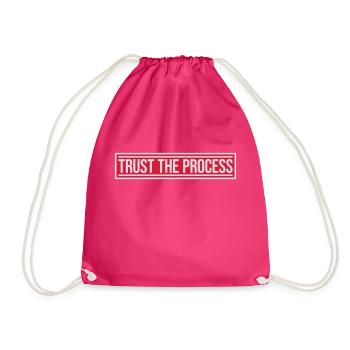 trust the process Zitat - Turnbeutel - Fuchsia - Vorne