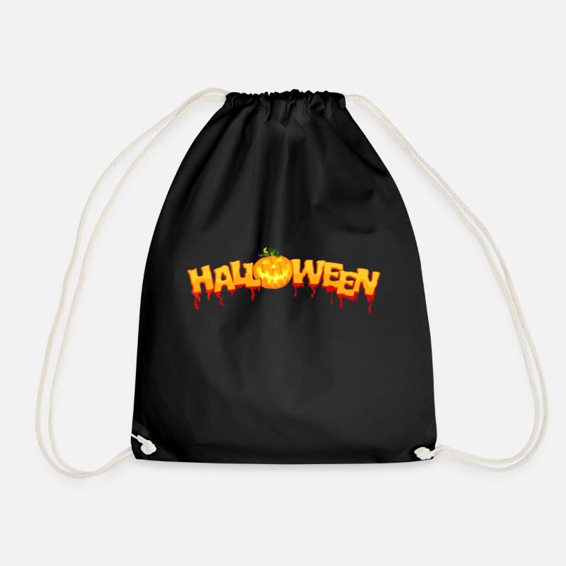 Halloween - Drawstring Bag - black