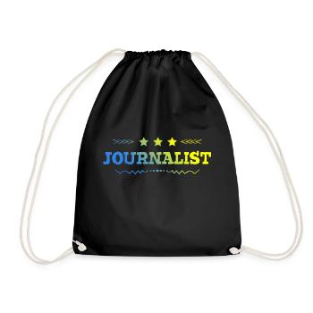 Journalist Beruf - Turnbeutel - Schwarz - Vorne