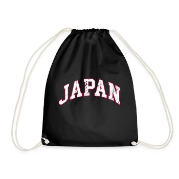 japan - Turnbeutel - Schwarz - Vorne