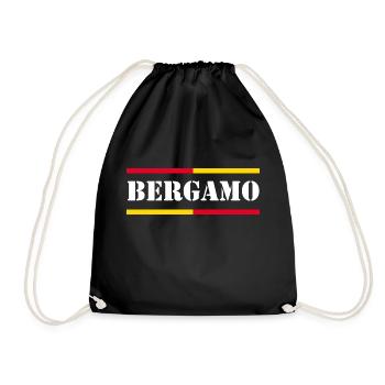 Bergamo - Turnbeutel - Schwarz - Vorne