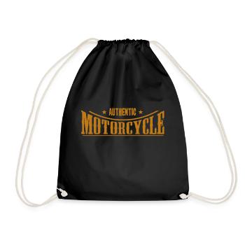 authentic motorcycle moto motard logo 80 - Sac de sport léger - noir - Devant