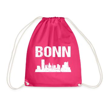 Bonn Skyline Stadt Bonn - Turnbeutel - Fuchsia - Vorne