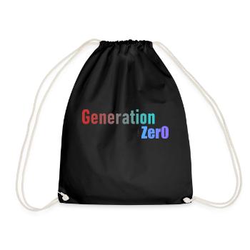 Generation 0 - Drawstring Bag - black - Front