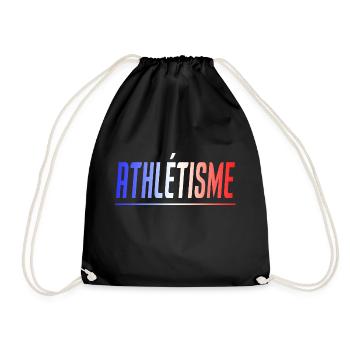 ATHLETISME ATHLETE COUREUR CADEAU SPORT FRANCE - Sac de sport léger - noir - Devant