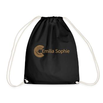 For Emilia Sophie - Drawstring Bag - black - Front