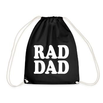 Rad dad - Turnbeutel - Schwarz - Vorne