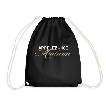 Call Me Mrs. Gold- Bride-to-be - Drawstring Bag - black - Front