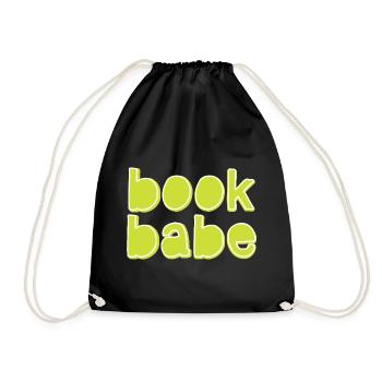 Book Babe - Drawstring Bag - black - Front