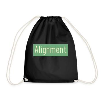 Alignement - Sac de sport léger - noir - Devant