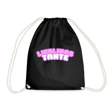 Favorite Aunt - Aunt - Drawstring Bag - black - Front