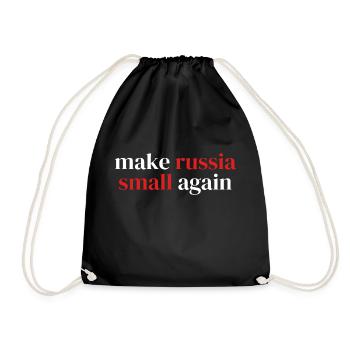 make russia small again - Turnbeutel - Schwarz - Vorne