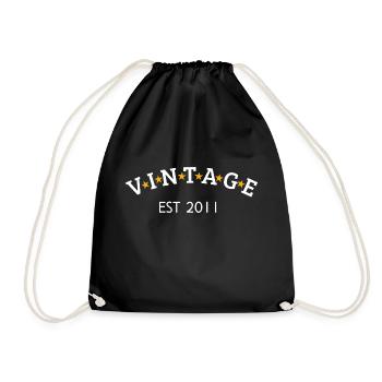 Vintage est 2011 - Sac de sport léger - noir - Devant