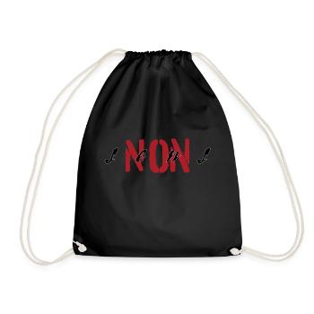 Password NONSENSE - Drawstring Bag - black - Front