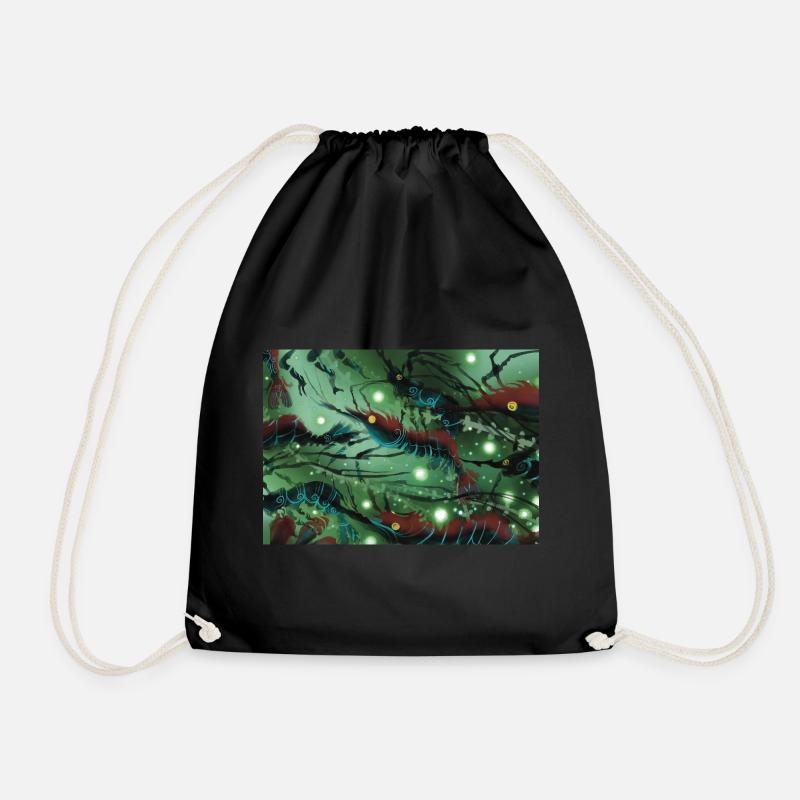 Dans la forêt d’algues - Sac de sport léger - noir