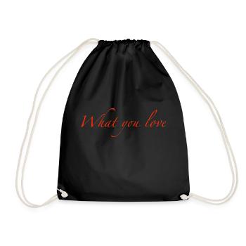 Ce que vous aimez - Sac de sport léger - noir - Devant