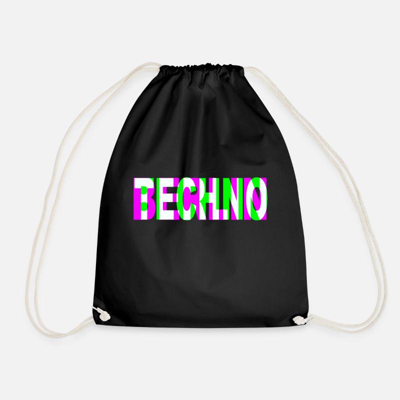 TECHNO BERLIN - Turnbeutel - Schwarz