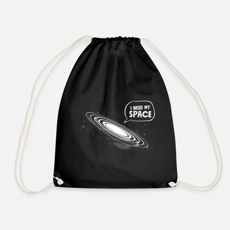 Funny Astronomy Astronaut I Need My Space - Turnbeutel - Schwarz