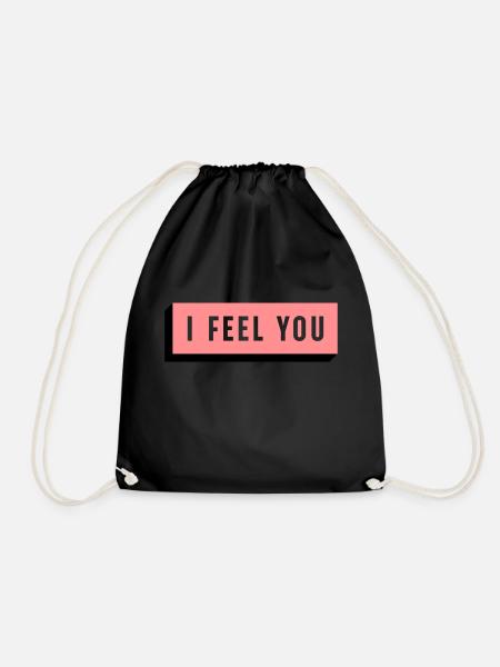 I FEEL YOU - Turnbeutel - Schwarz
