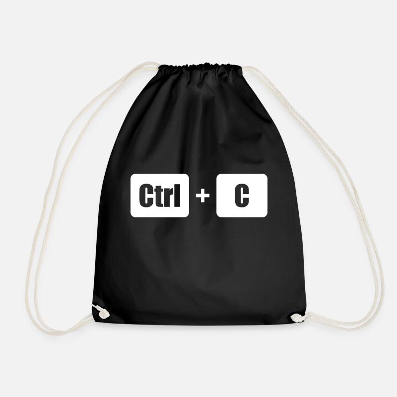 Ctrl C Ctrl V Father Son Parents Child Partner Look - Drawstring Bag - black