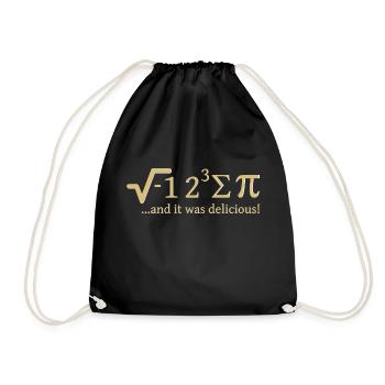 J'ai mangé du Pi et c'était délicieux - Sac de sport léger - noir - Devant